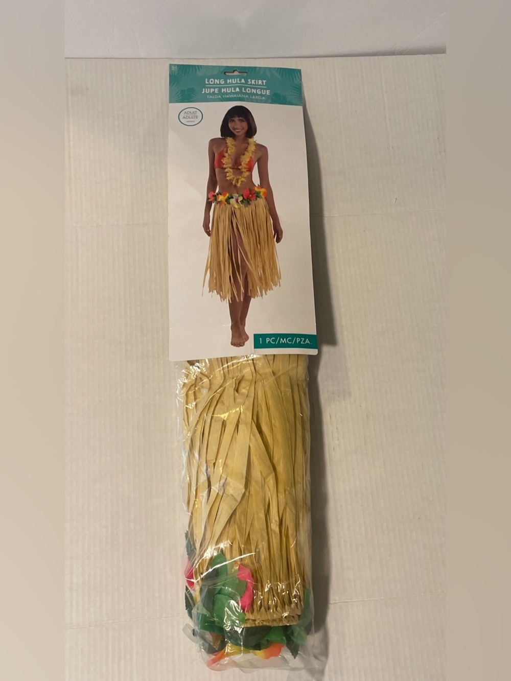 Long Hula Skirt For Women 34” Waist x 28” Length New
